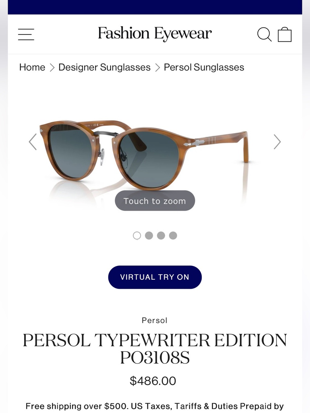 Persol Typewriter Edition Sunglasses - Picture 6 of 6